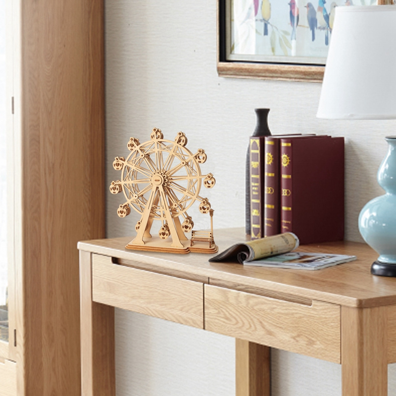 RoboTime Classical 3D Wooden Ferris Wheel Puzzle