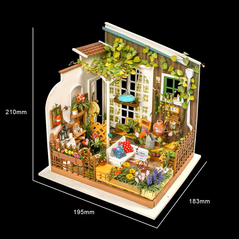 Miller's Flower DIY Miniature Wooden Dollhouse
