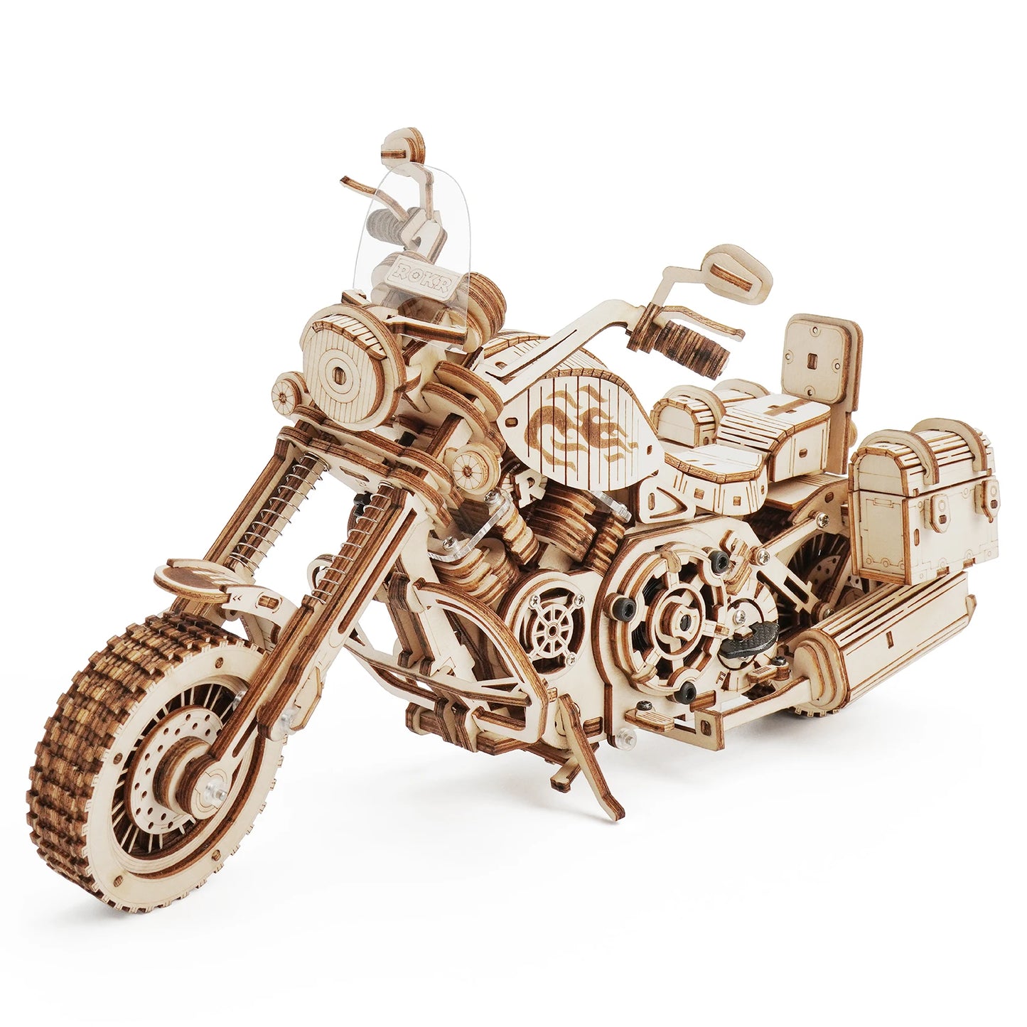 Cruiser Motorcycle DIY 3D Wooden Puzzle Model