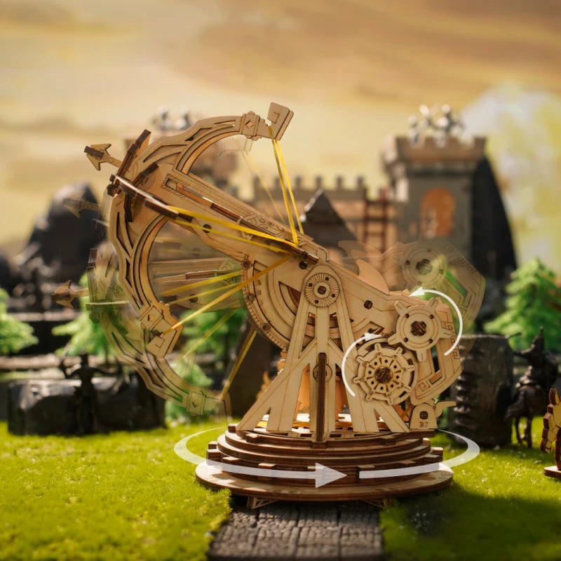 DIY Siege Masters: 3D Wooden Puzzle Medieval Assembly Set