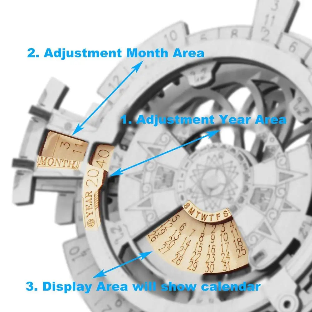 DIY Calendar Challenge: 3D Wooden Puzzle Kit for Brain Teaser Enthusiasts