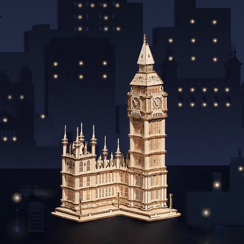 Big Ben and Tower Bridge 3D Wooden Puzzle Toy