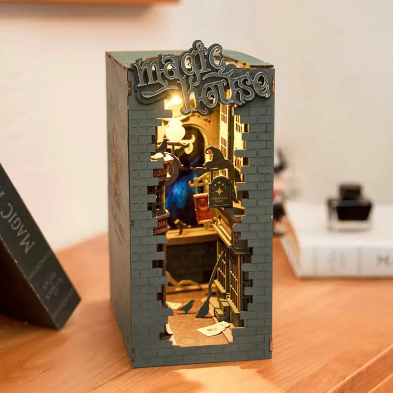 Book Nooks Series Stories in Books DIY Wooden Miniature House Furniture