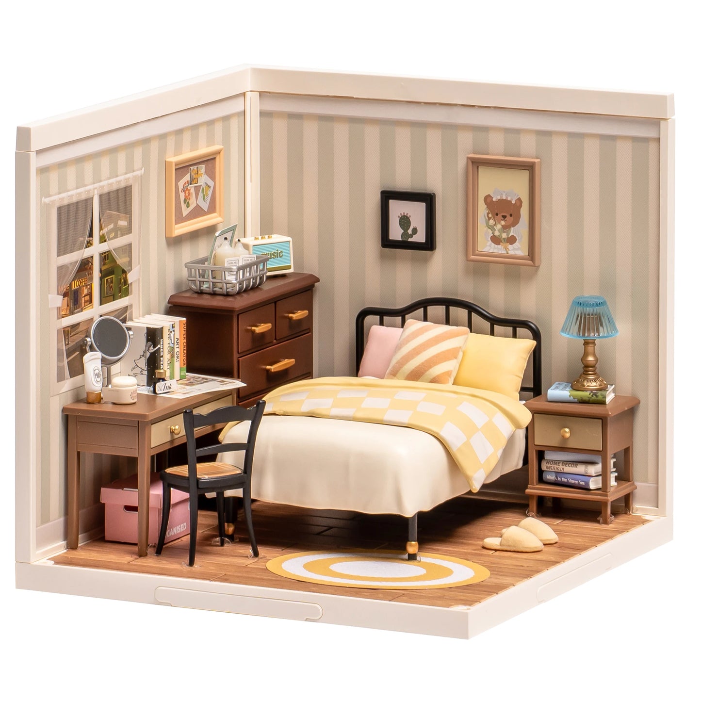 Robotime Rolife DIY Miniature Building Block Kit – Sweet Dream Bedroom