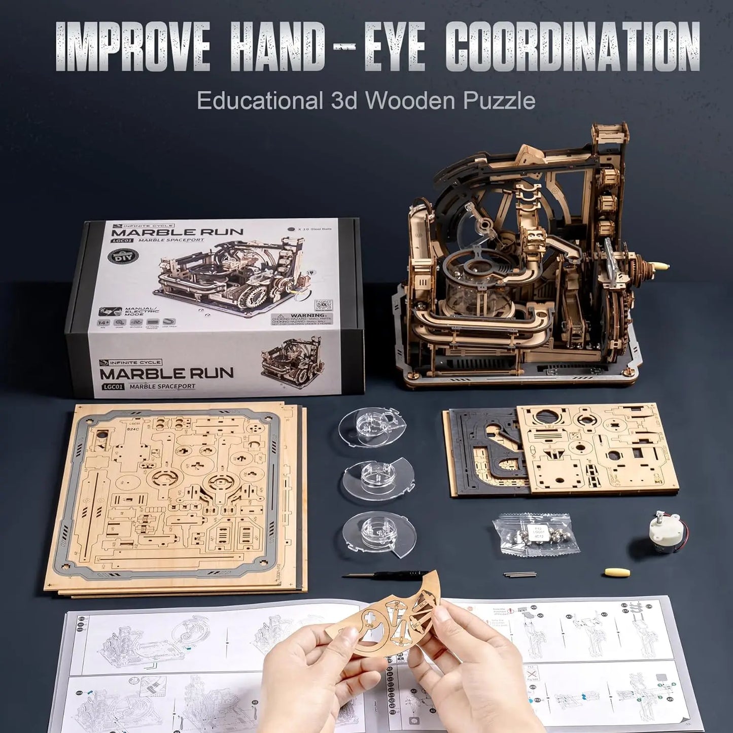 Marble Spaceport - DIY Mechanical Model Kit