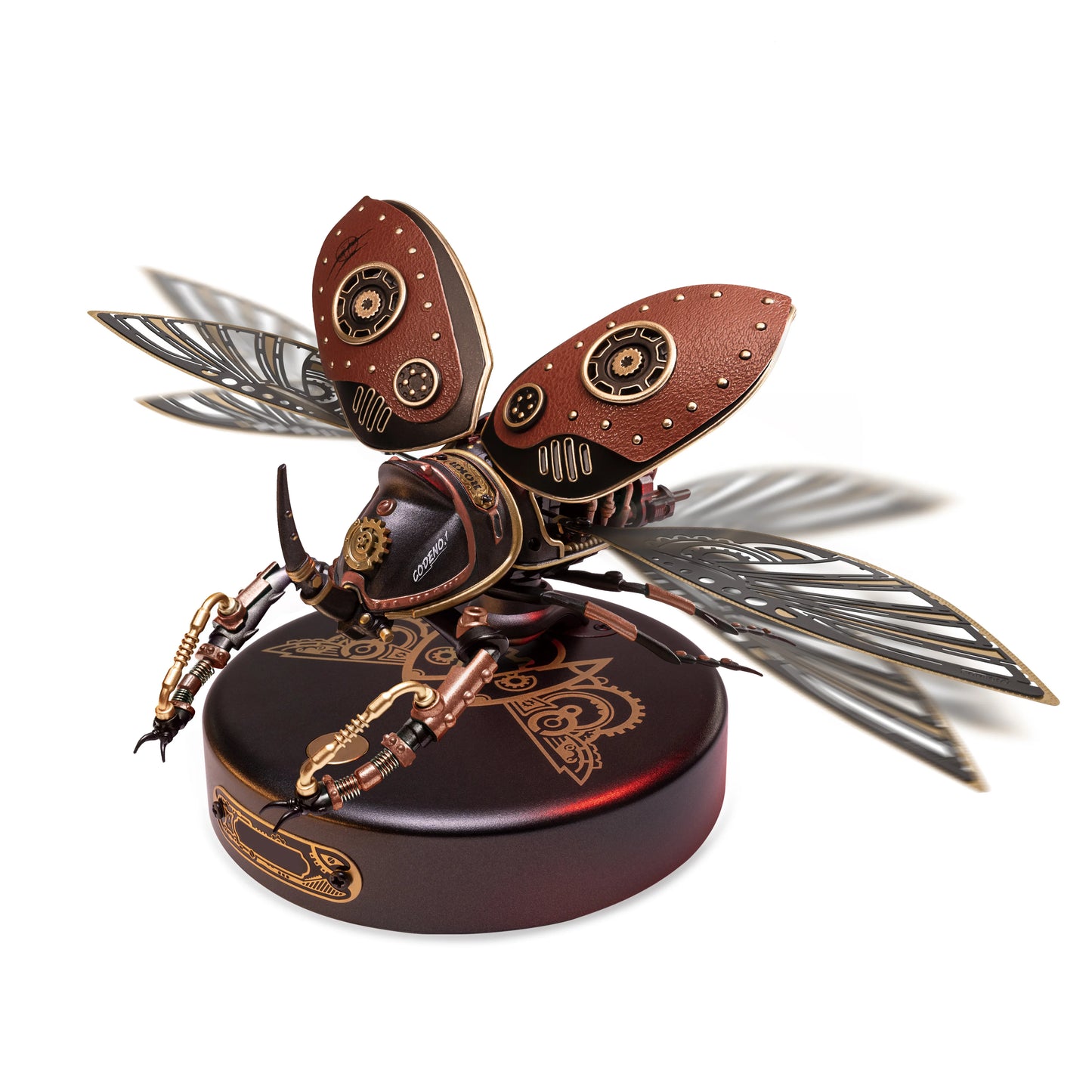 Golden Coin Turtle Rokr 3D Puzzle with LED Light Steampunk Design
