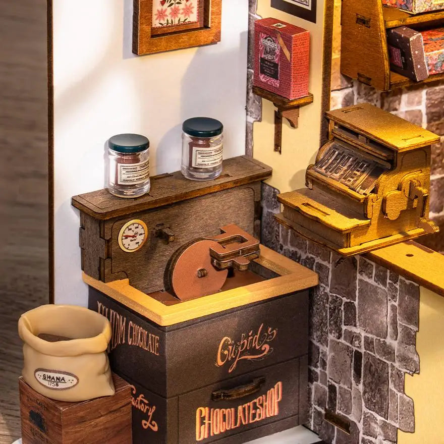 ROBOTIME “Chocolate Shop” – DIY 3D Wooden Dollhouse Kit