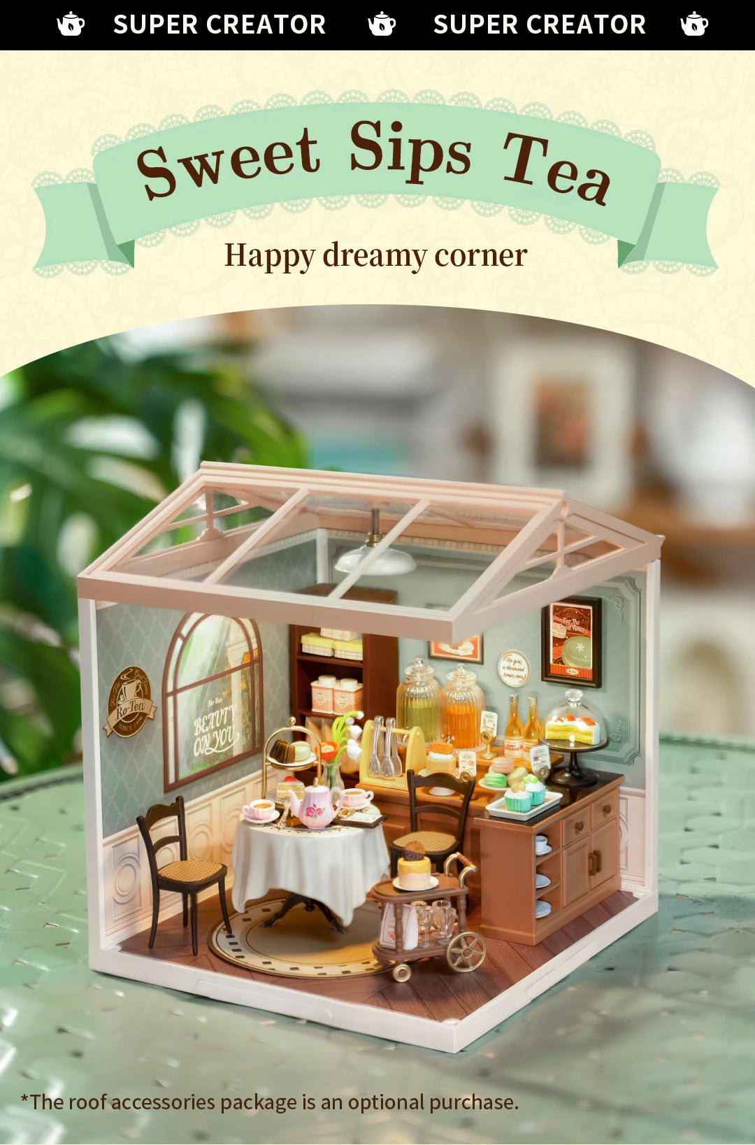 Super Creator Dollhouse Series - Yum Burgers, Cheers Bar & Sweet Sips Tea