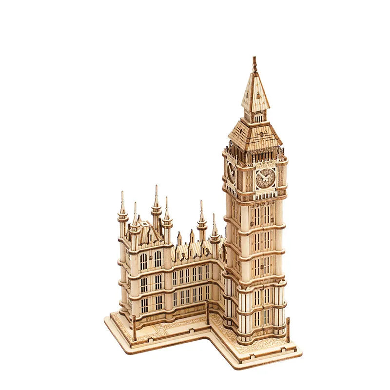 Big Ben and Tower Bridge 3D Wooden Puzzle Toy