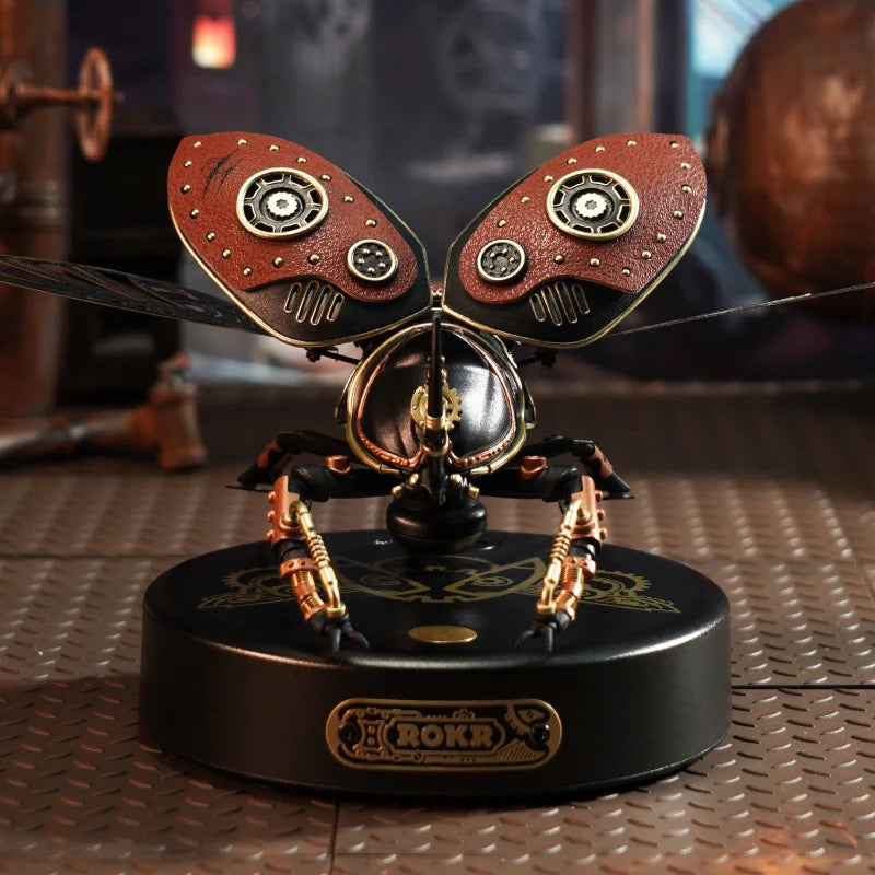 Golden Coin Turtle Rokr 3D Puzzle with LED Light Steampunk Design