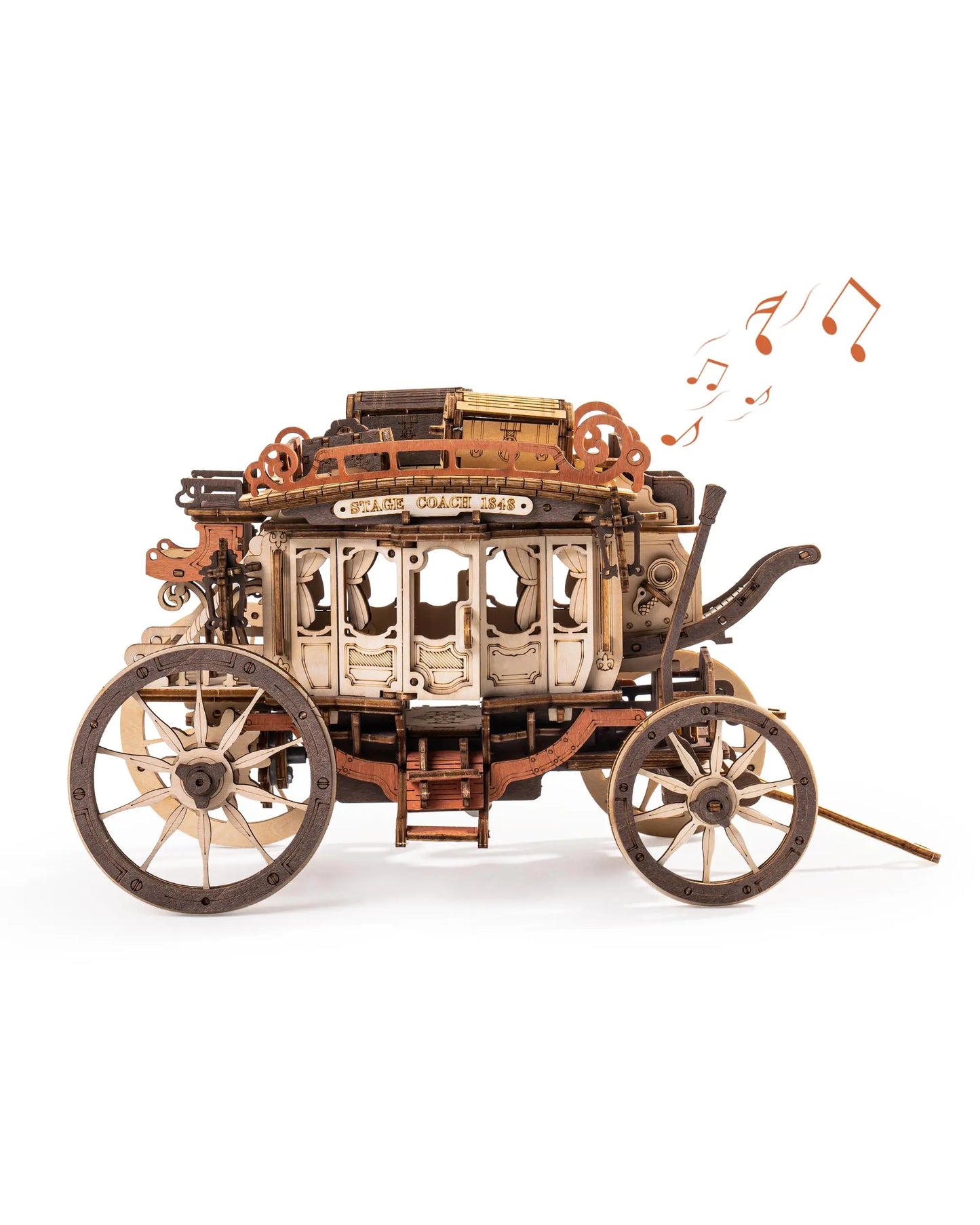 ROKR Stagecoach Music Box - 3D Wooden Puzzle