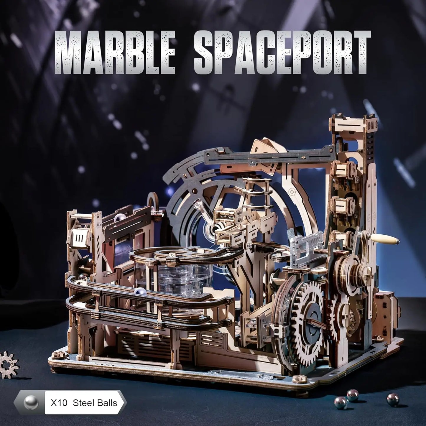Marble Spaceport - DIY Mechanical Model Kit
