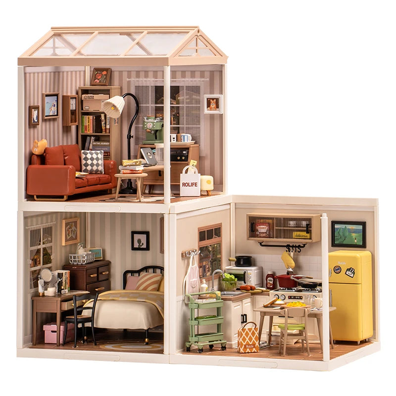 Robotime Rolife DIY Miniature Building Block Kit – Sweet Dream Bedroom