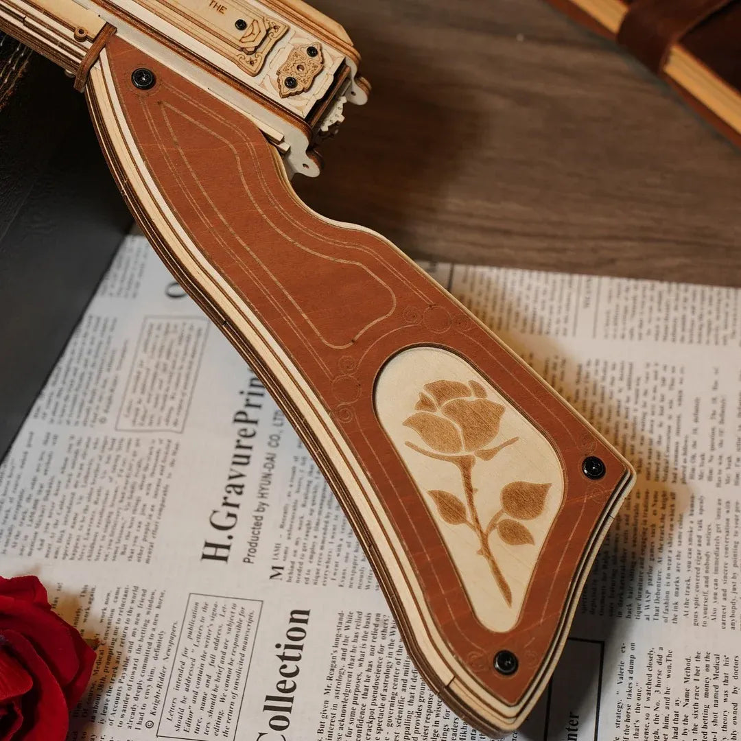 Thompson Submachine Gun Toy DIY Model 3D Wooden Puzzle