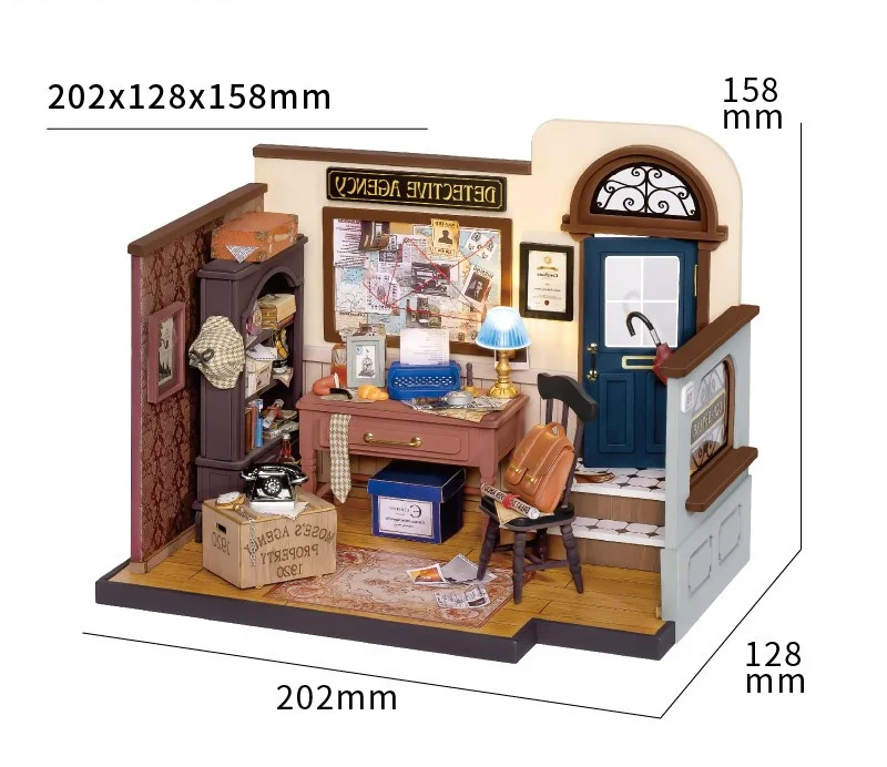 DollHouse: Kiki's Magic Emporium, Alice's Tea Store, Mose's Detective Agency, DIY KIT