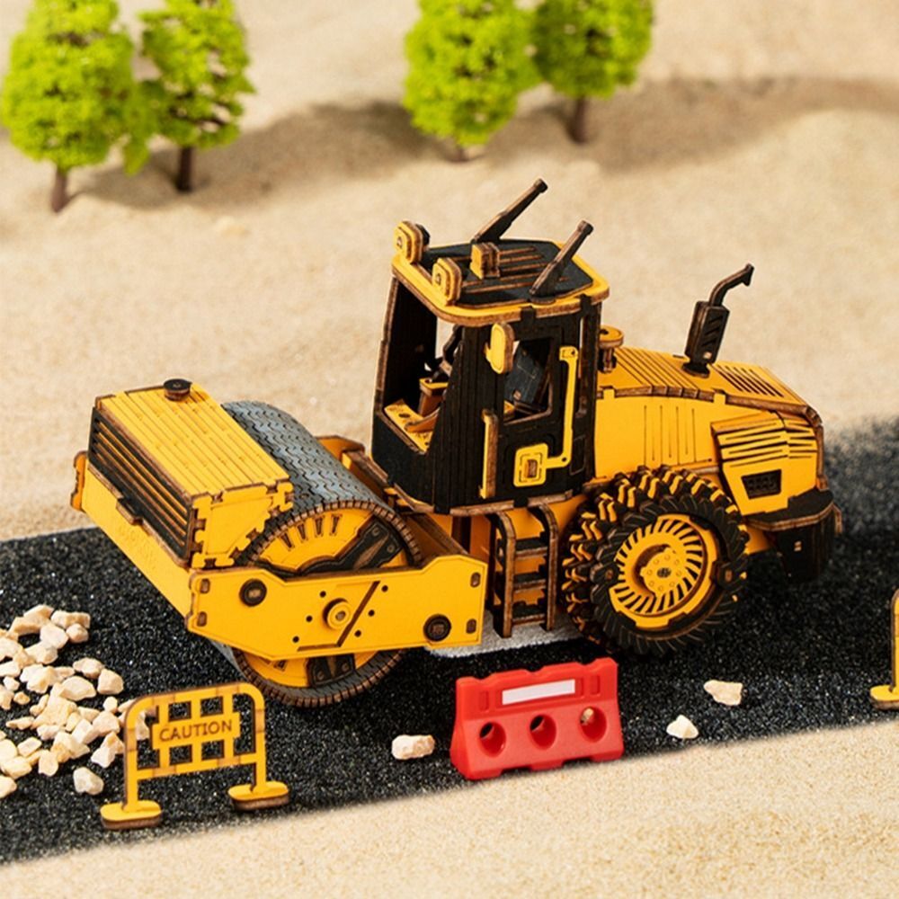 Build & Play: Engineering Vehicle Building DIY 3D Wooden Puzzle Toy Set