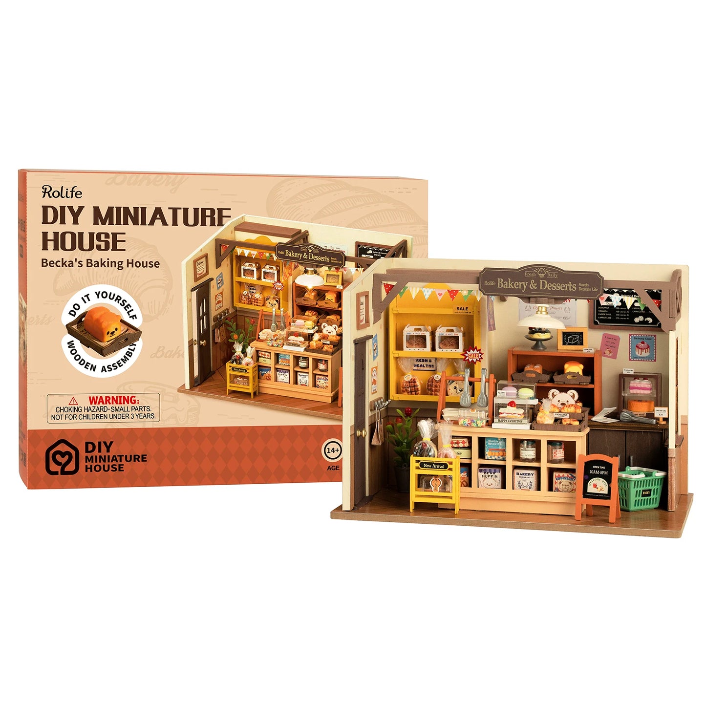 Baking House Delight DIY 3D Wooden Puzzle Kit