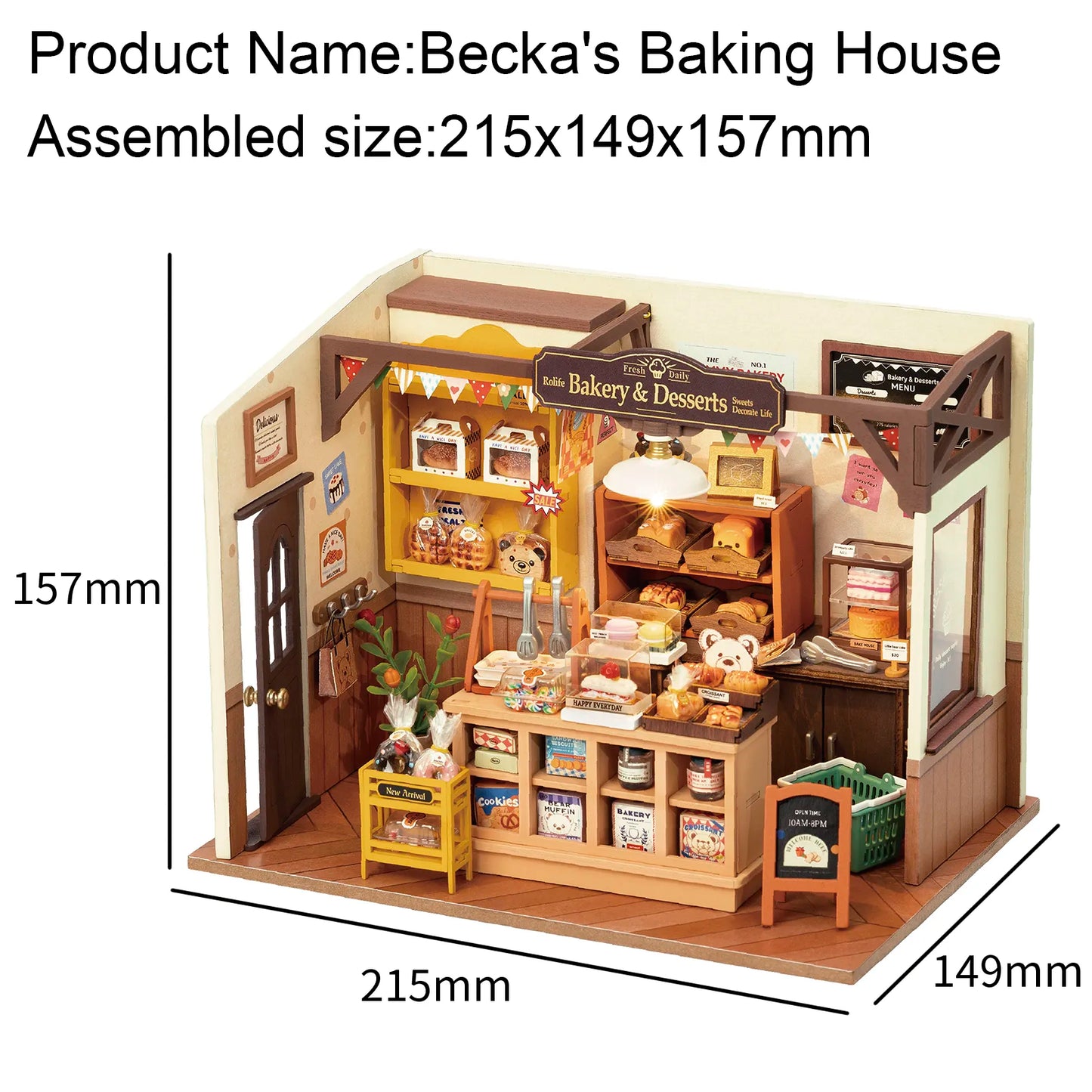 Baking House Delight DIY 3D Wooden Puzzle Kit