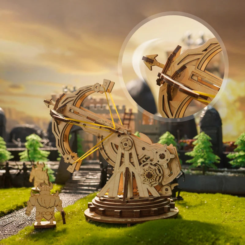DIY Siege Masters: 3D Wooden Puzzle Medieval Assembly Set