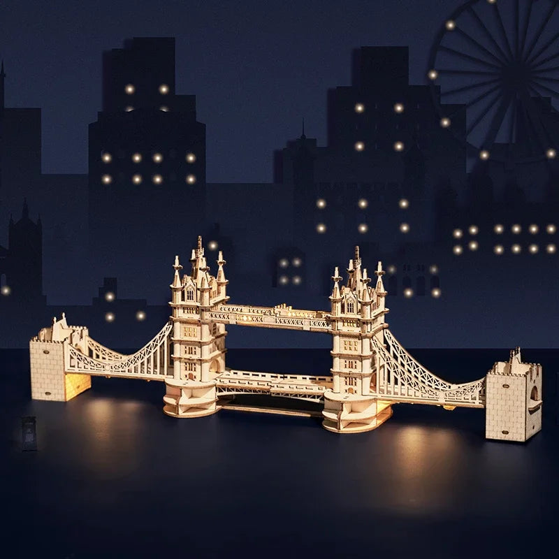 Big Ben and Tower Bridge 3D Wooden Puzzle Toy