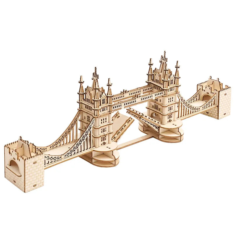 Big Ben and Tower Bridge 3D Wooden Puzzle Toy