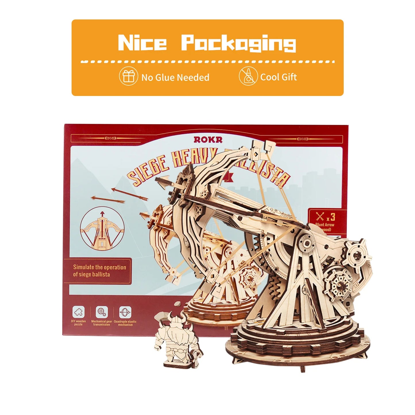 DIY Siege Masters: 3D Wooden Puzzle Medieval Assembly Set