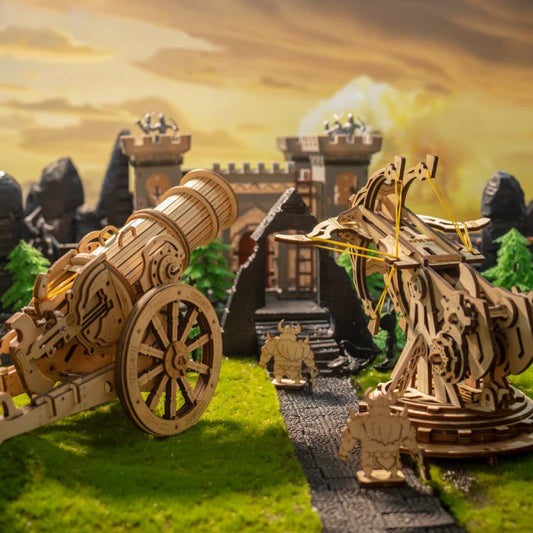 DIY Siege Masters: 3D Wooden Puzzle Medieval Assembly Set