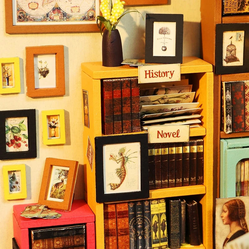 Sam`s Study Room DIY Miniature Wooden Dollhouse