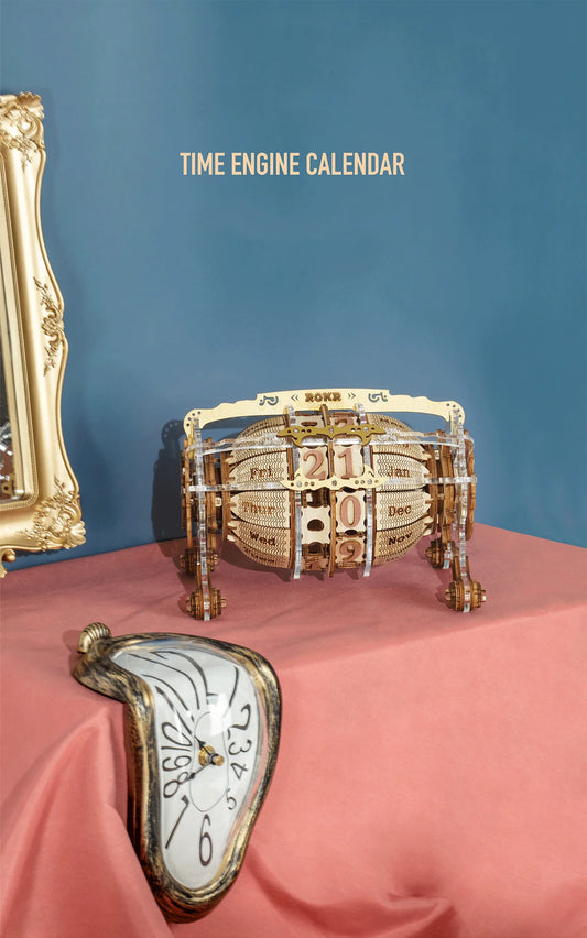 Puidust 3D-pusle TIme Engine kalender