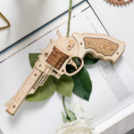Gift of 3D Wooden Puzzle - CORSAC M60 Revolver Gun Toy