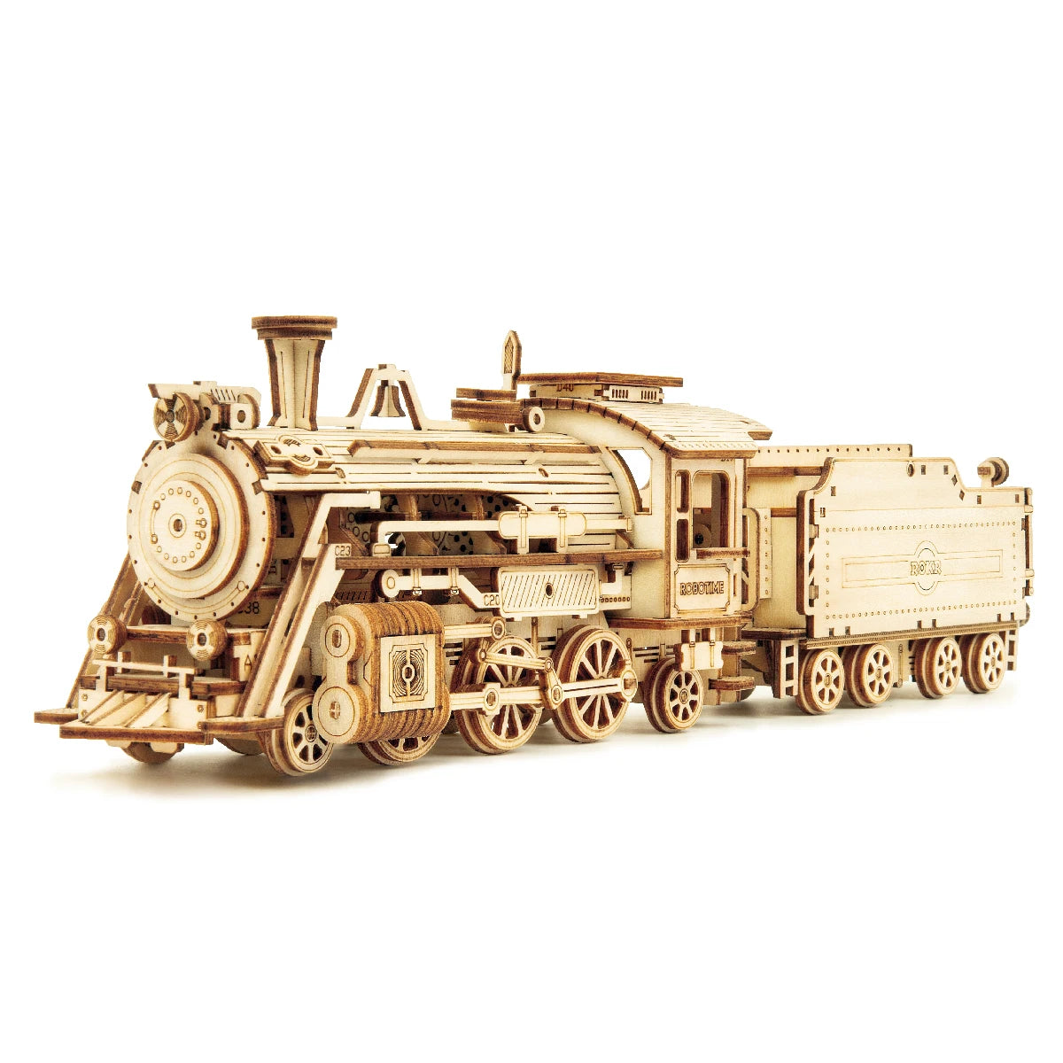3D Wooden Puzzle Movable Steam Train Car Jeep DIY Model Kit