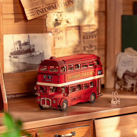 London Tour Bus - DIY 3D Wooden Puzzle