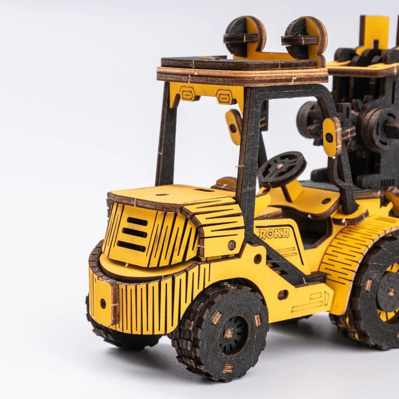 Build & Play: Engineering Vehicle Building DIY 3D Wooden Puzzle Toy Set