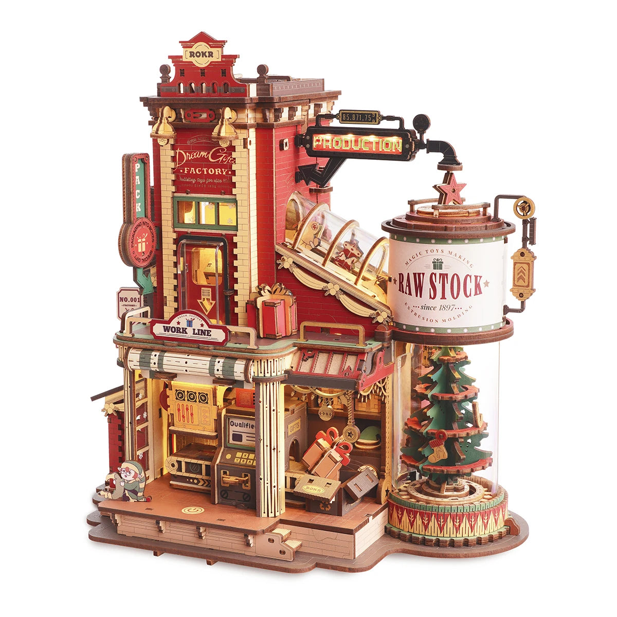 Dream Gift Factory – 3D Wooden Puzzle with Lights & Music