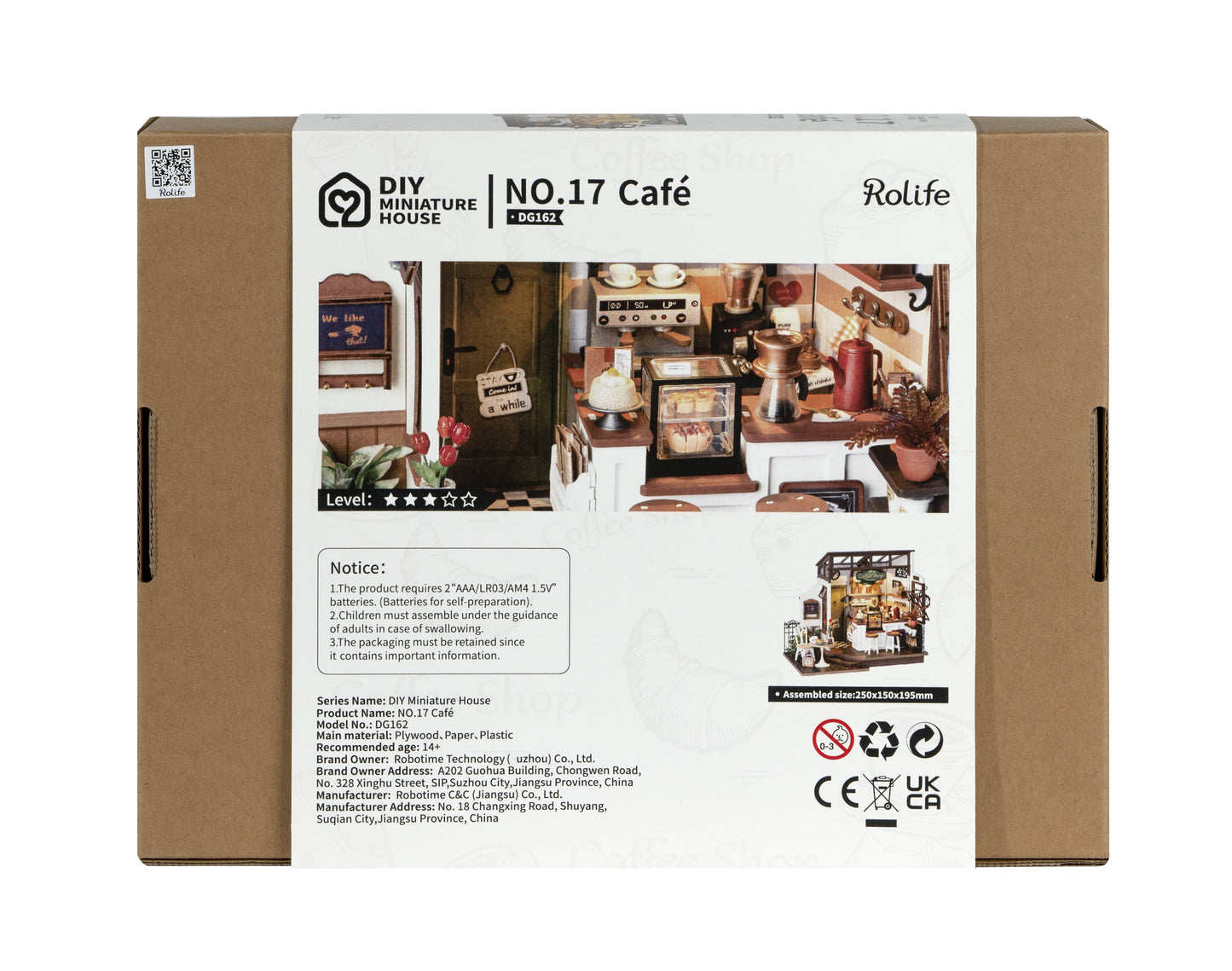 Café Miniature House DIY Kit