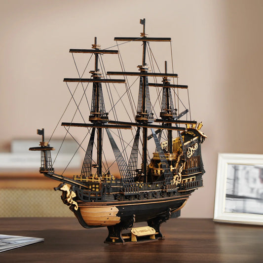 ROKR The Seahorse Barque – Wooden Ship Model Kit