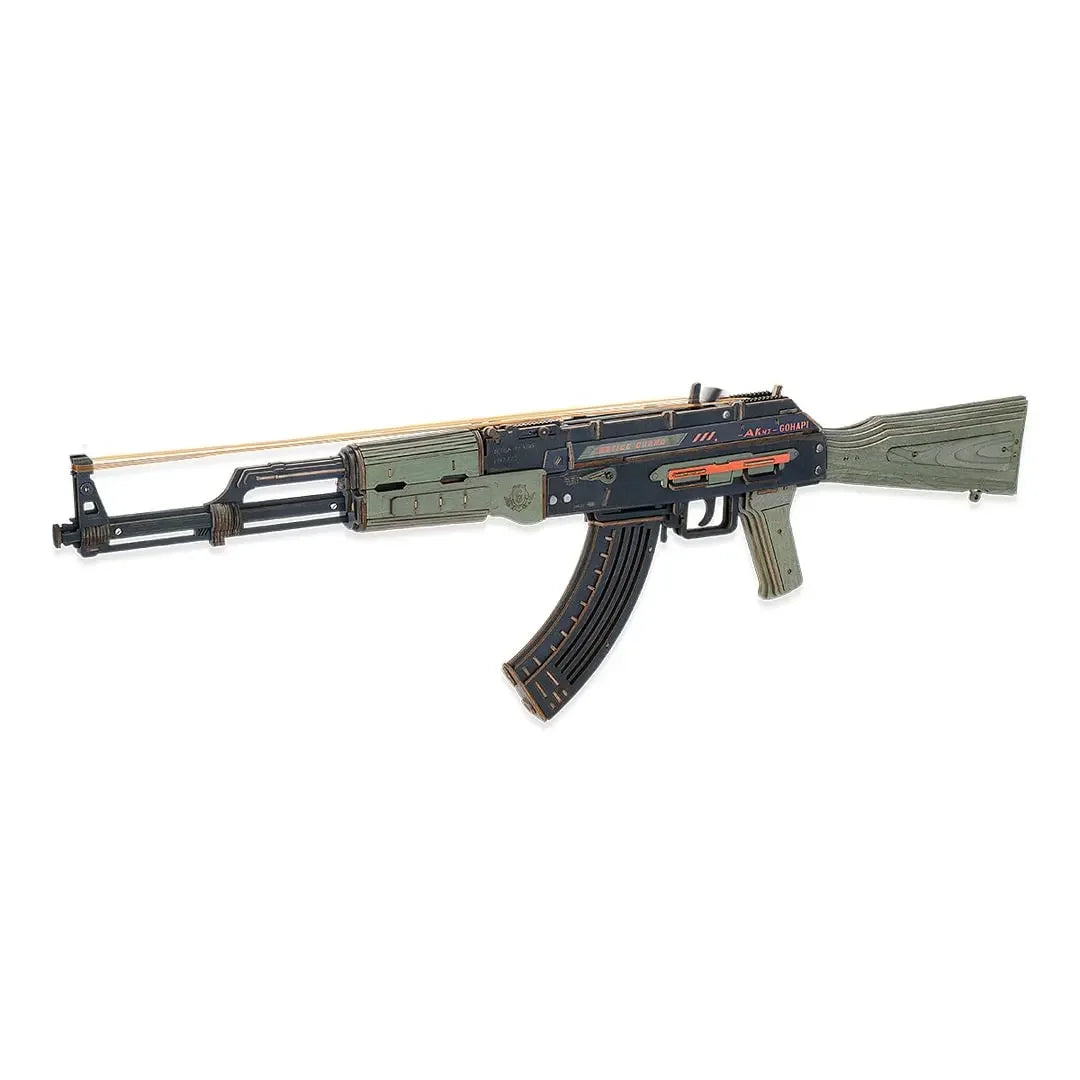 3D Wooden Puzzle Gun Automatic Rifle AK47 DIY
