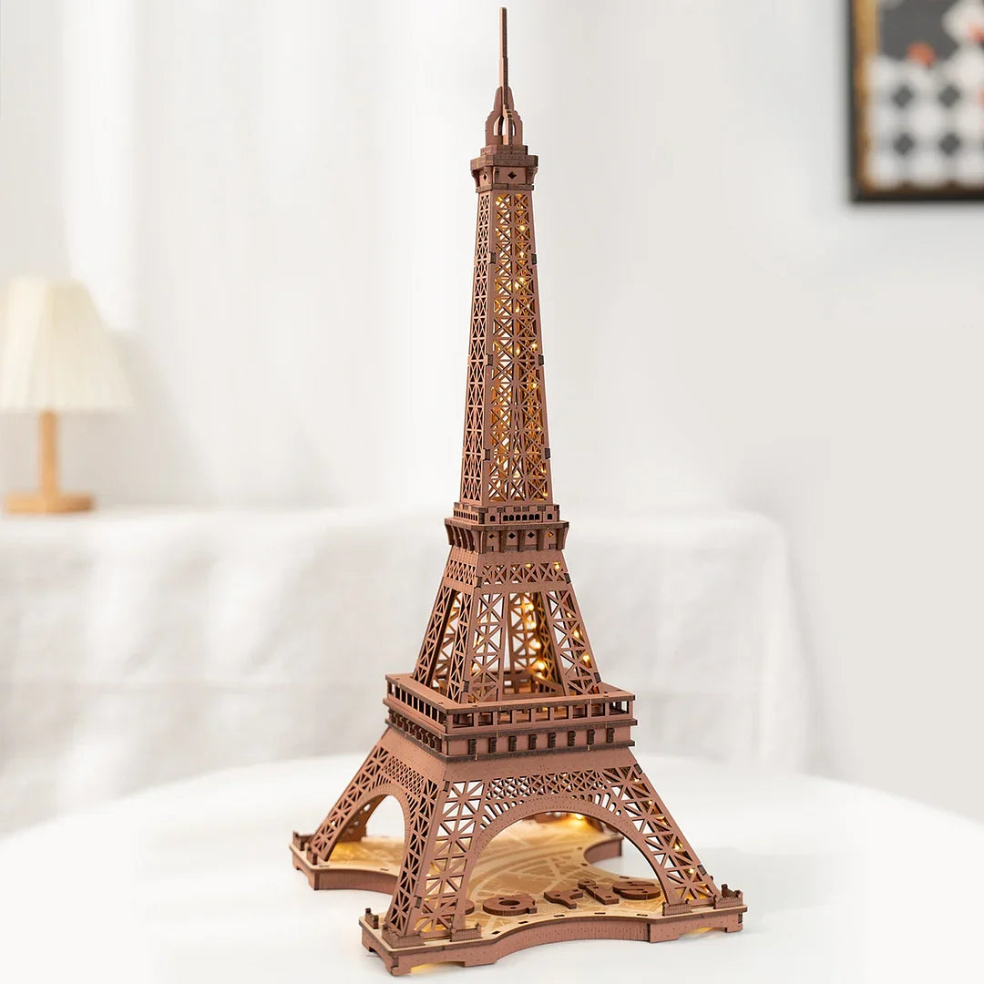 Night of the Eiffel Tower 3D Wooden Puzzle  Miniature