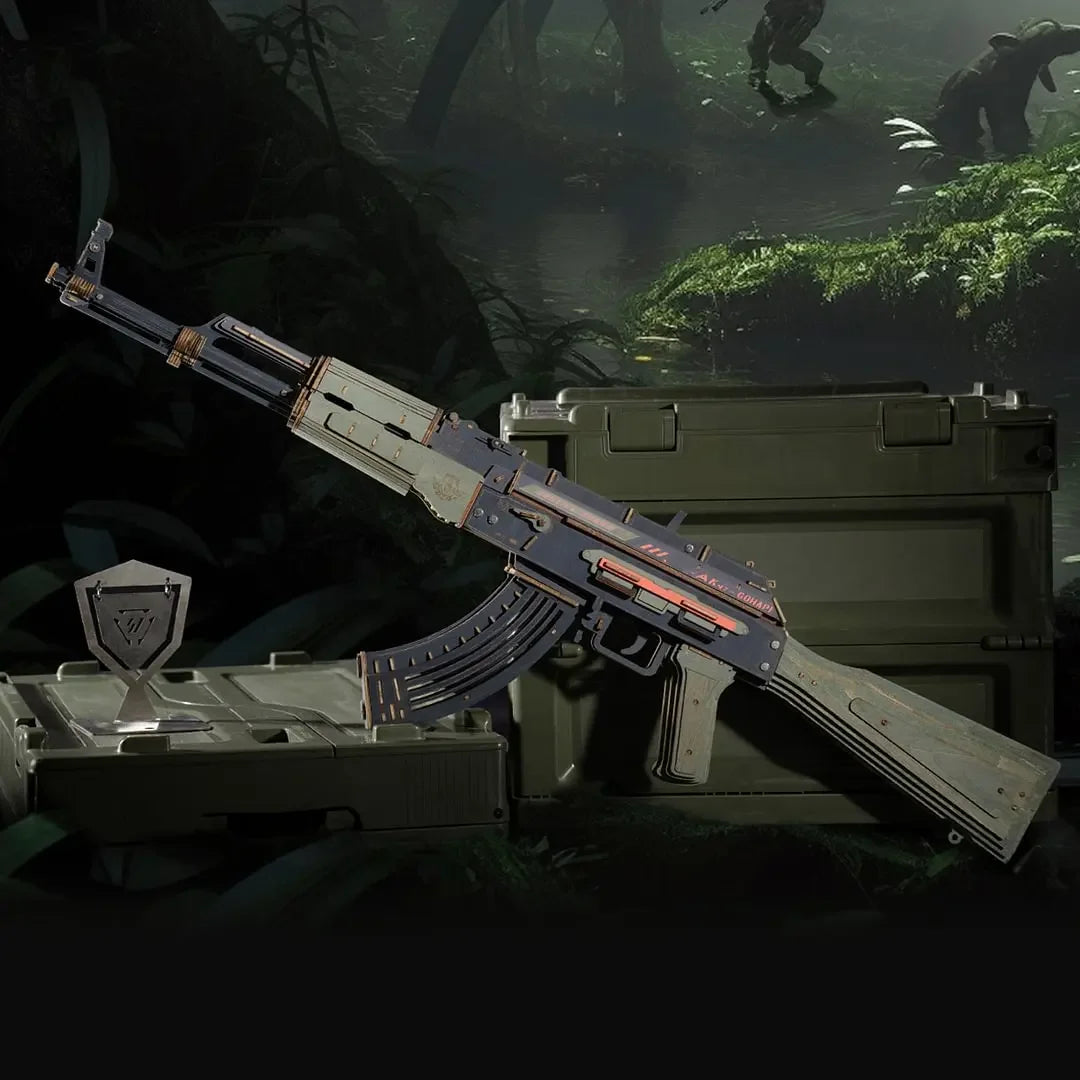 3D Wooden Puzzle Gun Automatic Rifle AK47 DIY