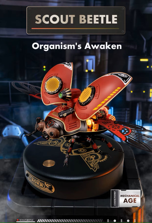 Scout Beetle Rokr 3D konstruktor LED-tuledega Steampunk disain