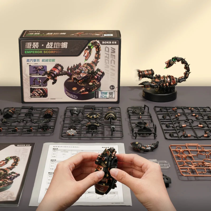 Rokr Scorpion 3D DIY Puzzle with Motor and Light Fun Interactive Model