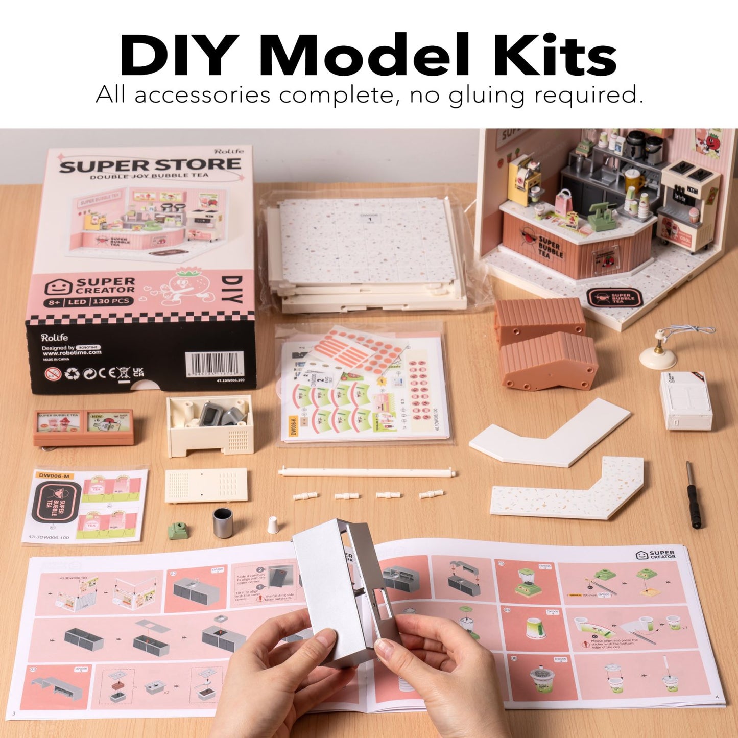 Creator Plastic Building Blocks DIY Miniature House