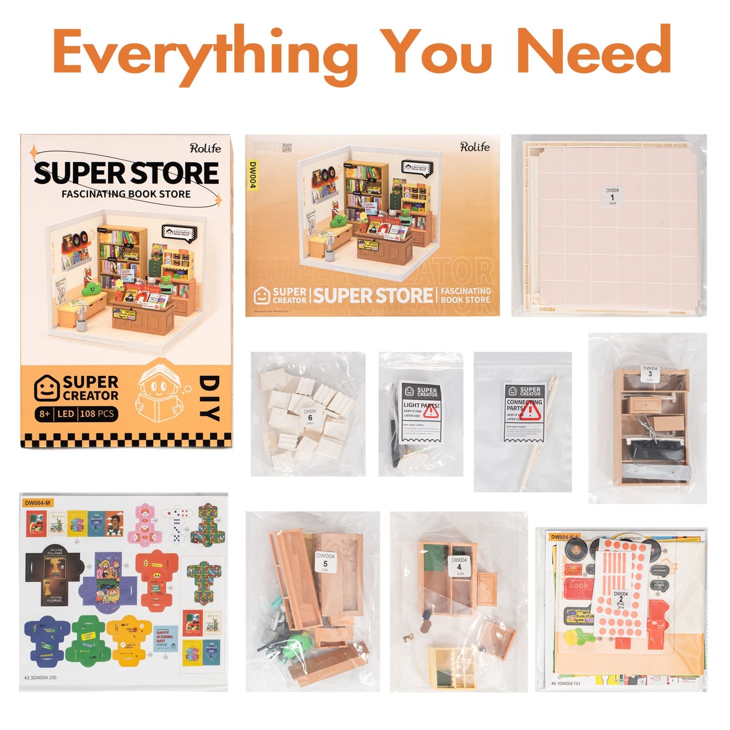 Creator Plastic Building Blocks DIY Miniature House