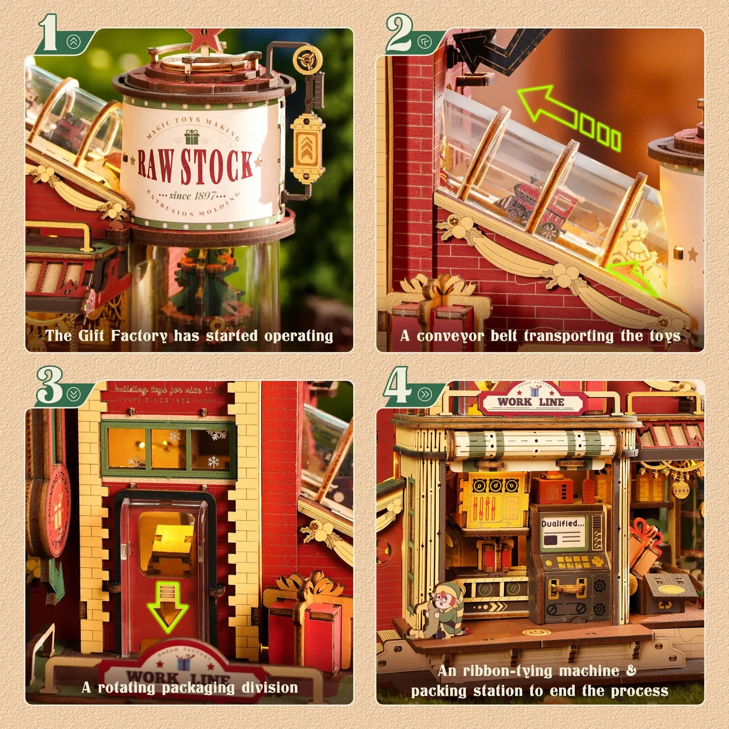 Dream Gift Factory – 3D Wooden Puzzle with Lights & Music