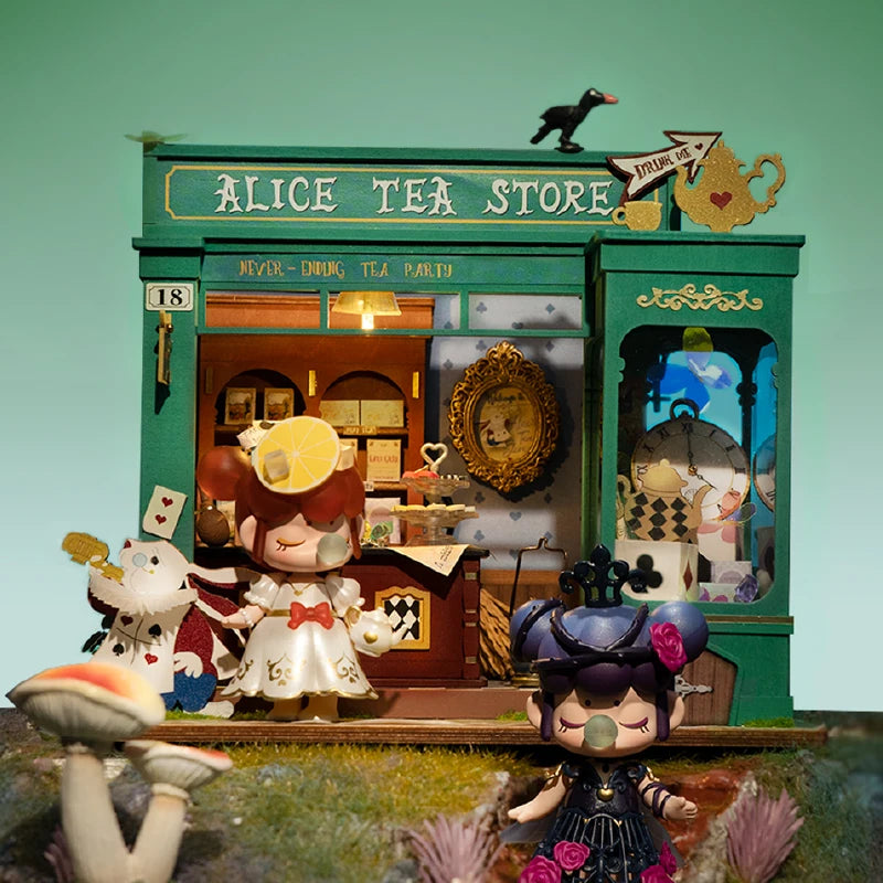 DollHouse: Kiki's Magic Emporium, Alice's Tea Store, Mose's Detective Agency, DIY KIT