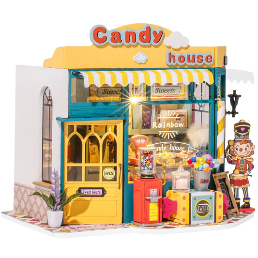 Dollhouse Rainbow Candy House  Miniature House for Kids DIY KIT