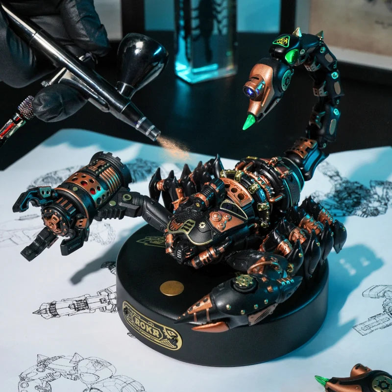Rokr Scorpion 3D DIY Puzzle with Motor and Light Fun Interactive Model