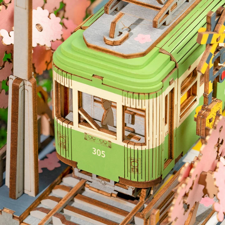 Sakura Journey Train - 3D Wooden Puzzle DIY Model Building Kit