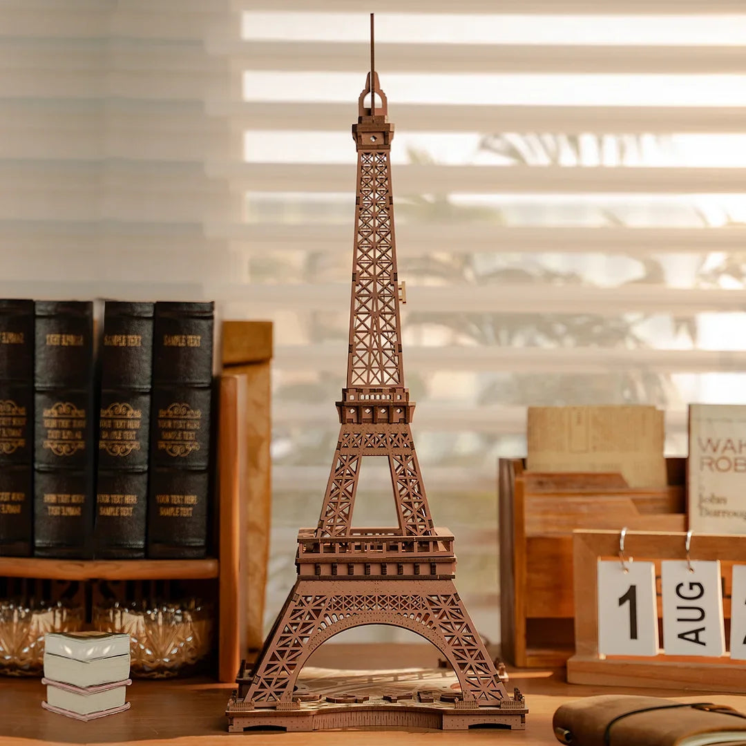 Night of the Eiffel Tower 3D Wooden Puzzle  Miniature