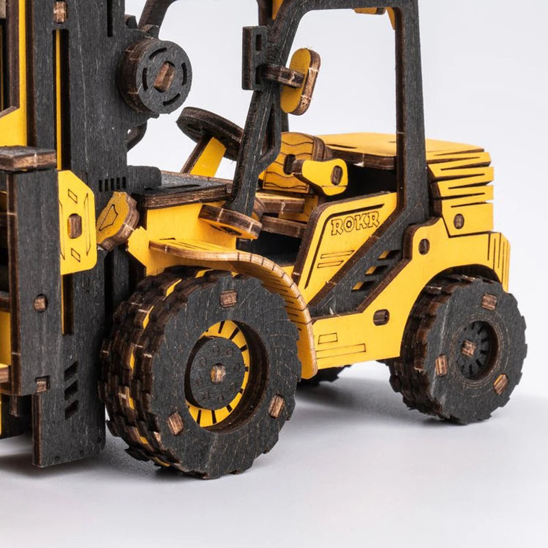 Build & Play: Engineering Vehicle Building DIY 3D Wooden Puzzle Toy Set